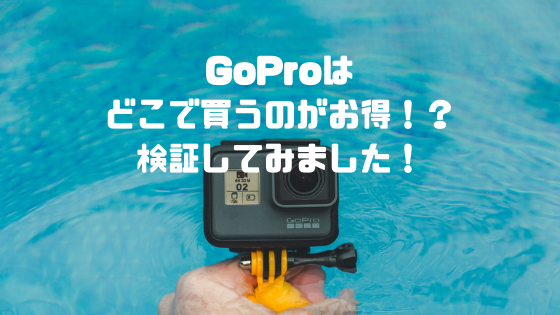 Goproはどこで購入するのがお得 公式サイトのメリットとは どんとマイル